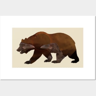 Two Raven Grizzly Bear Posters and Art